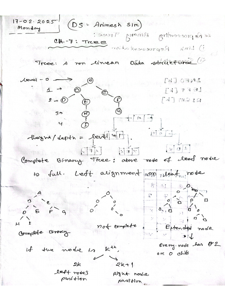 DS Class Note (Animesh Sir) | PDF