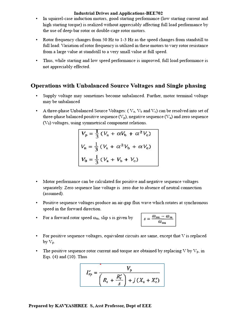 Induction Motor Performance Analysis | PDF | Electric Motor ...
