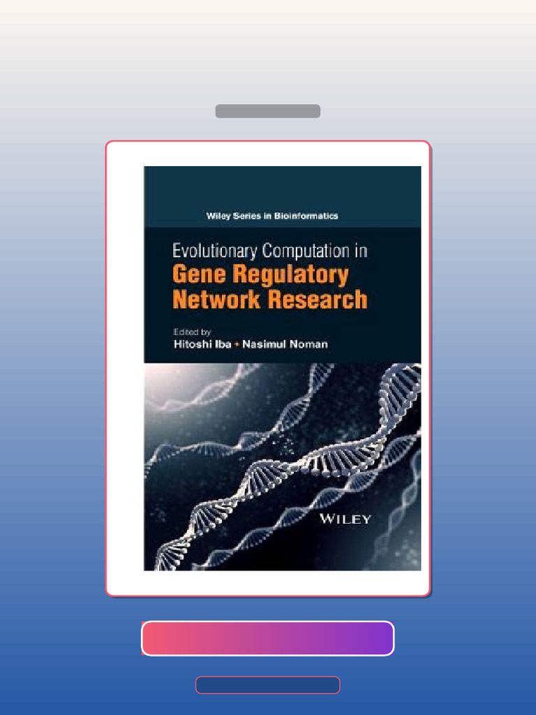 Test Bank for Evolutionary Computation in Gene Regulatory Network ...