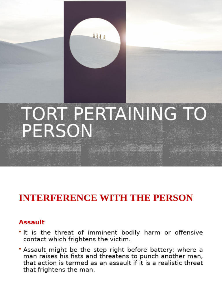 Understanding Assault and Battery Tort Law | PDF | Assault | Justice