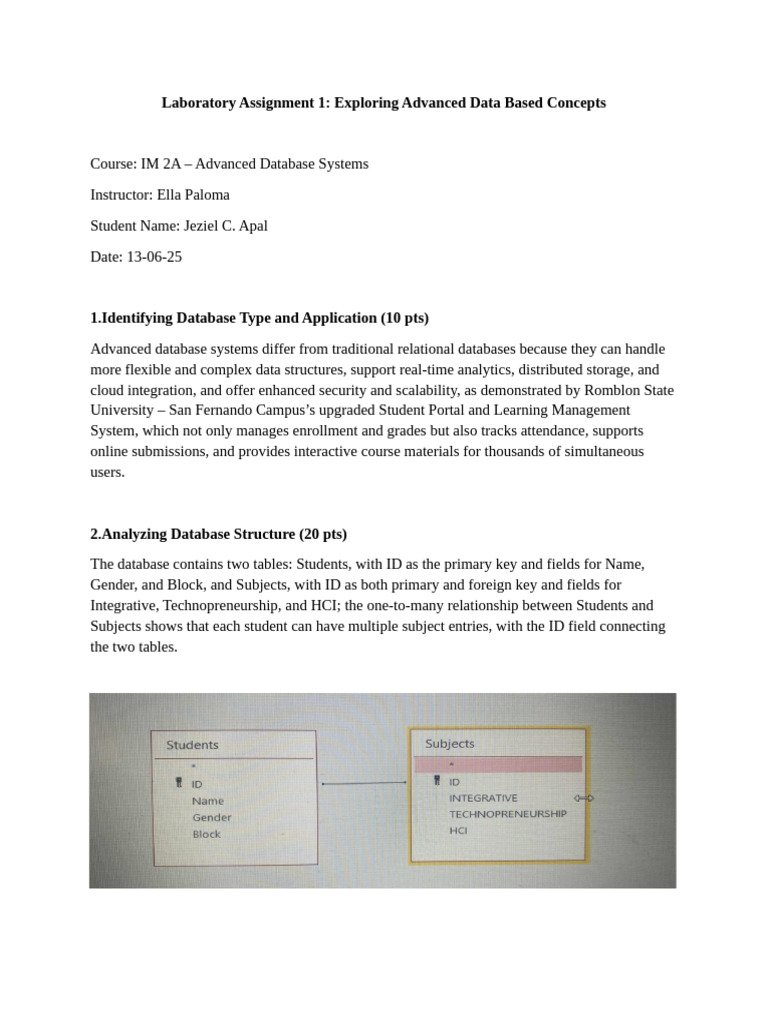 Advanced Database Systems Overview | PDF | Databases | Cloud Computing