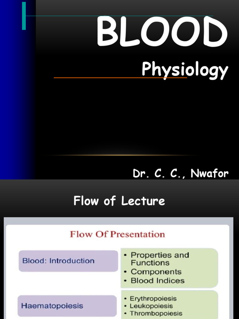 Blood Physiology 2-1 | PDF