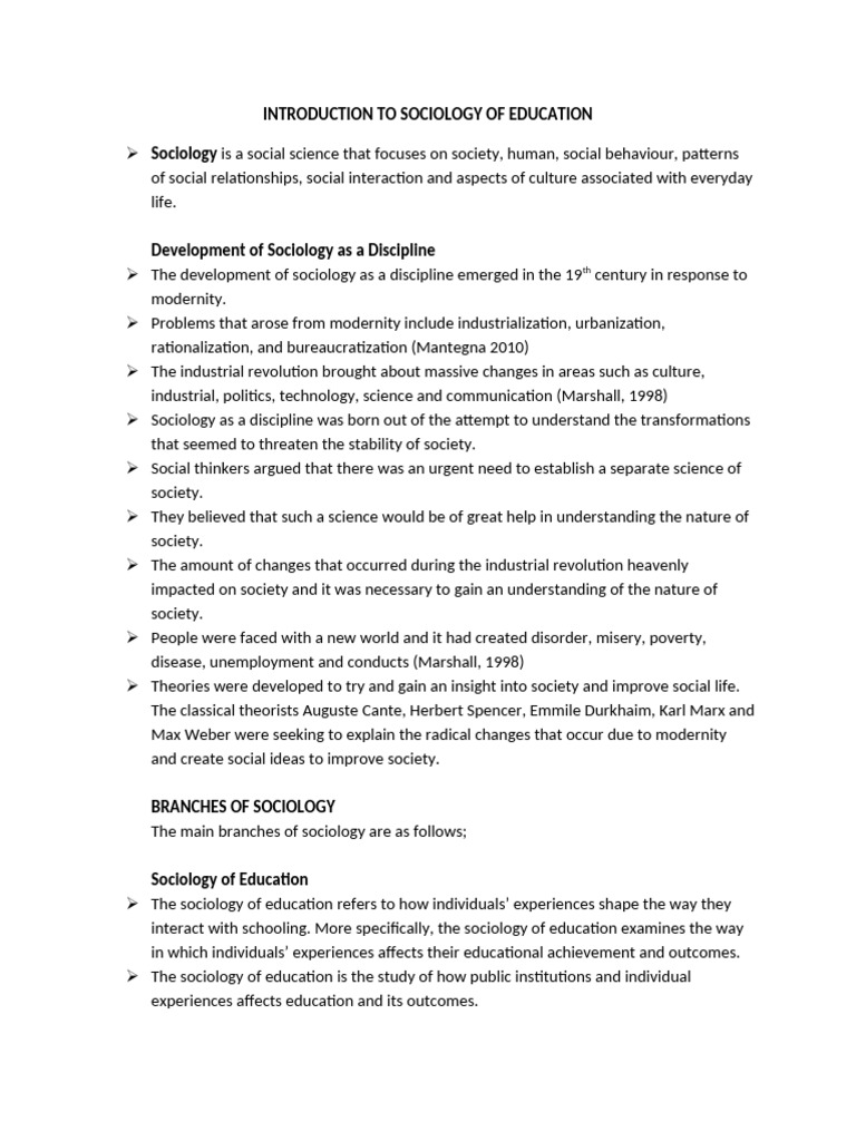 Understanding Sociology of Education | PDF | Gender Studies | Feminism