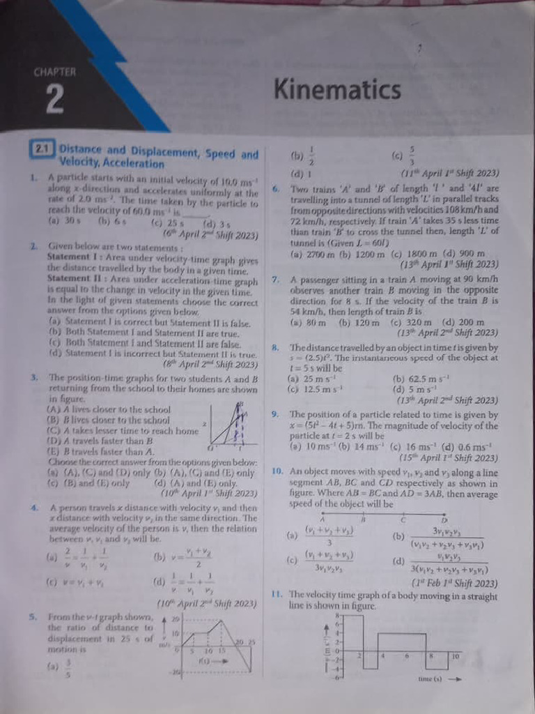 Kinematics and Velocity Analysis | PDF | Spacetime | Mechanics