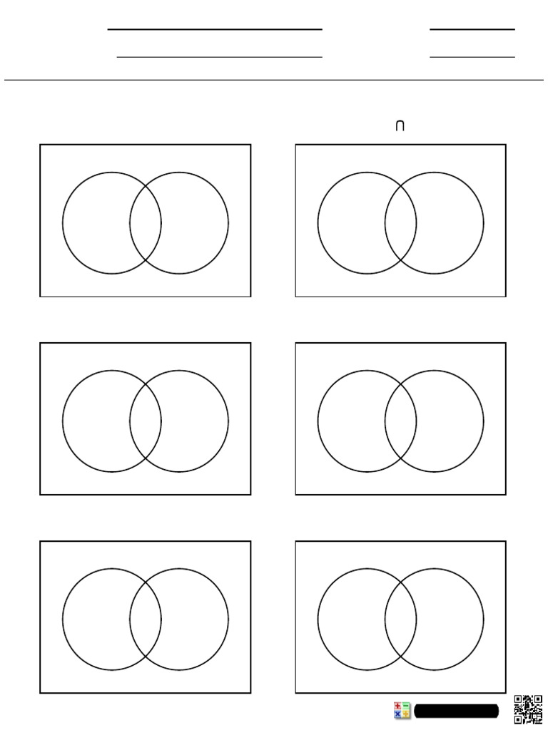 Venn Diagram Shading Exercises | PDF