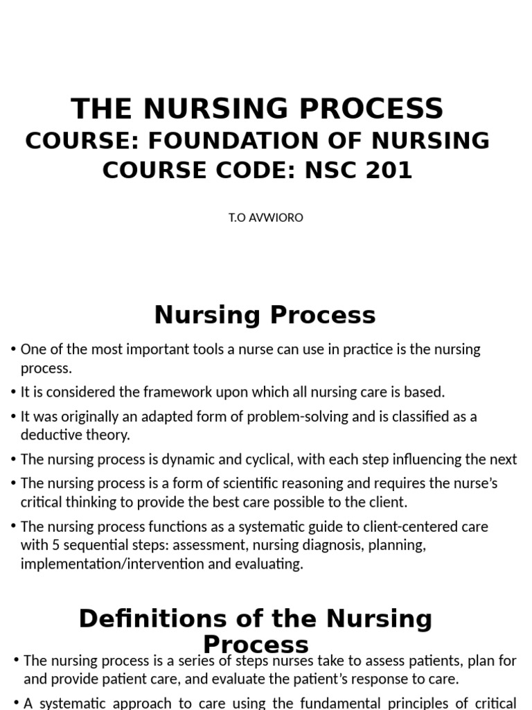 Understanding the Nursing Process Steps | PDF | Medical Diagnosis | Nursing