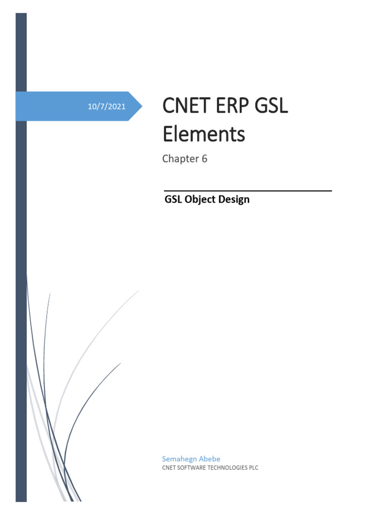 GSL Object Design Overview | PDF