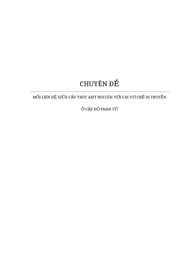 Bai Tap Di Truyen Phan Tu | PDF