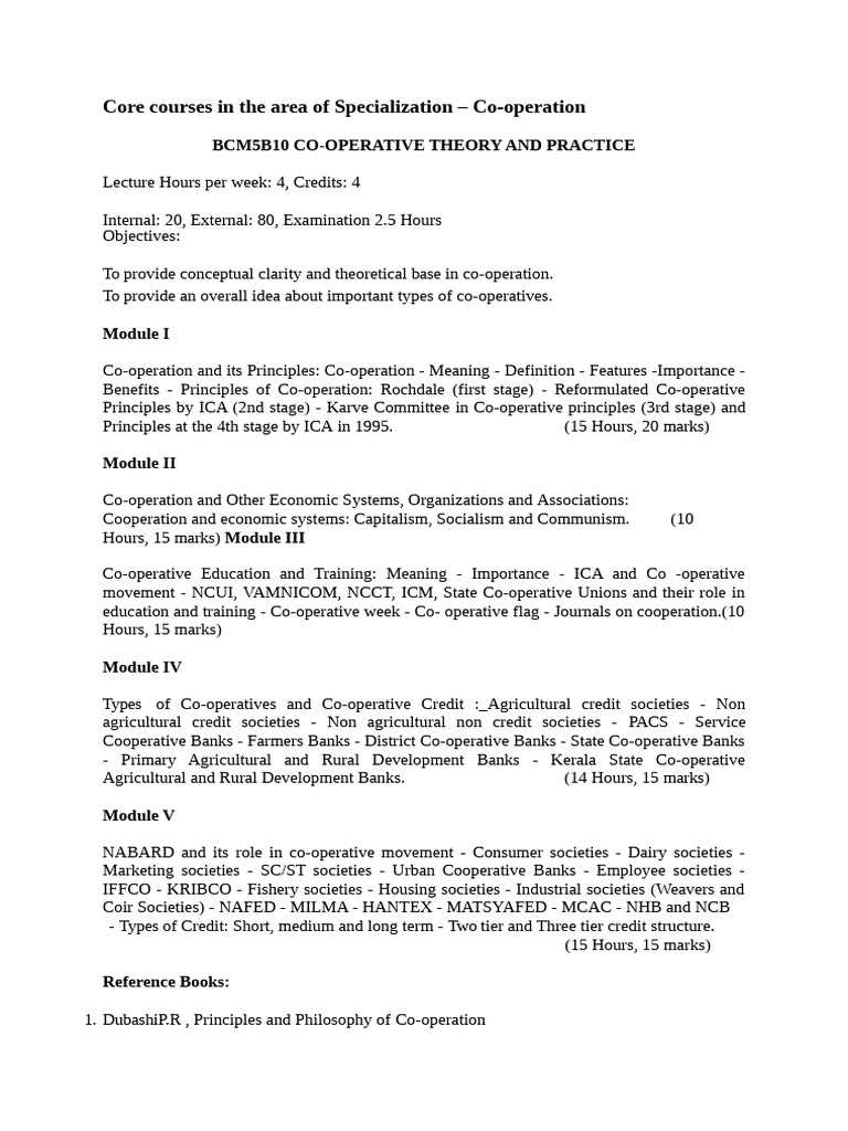 Co-operative Theory and Legal Framework | PDF | Cooperative | Audit