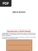 Brick Bond Patterns and Measurements | PDF | Building Materials | Masonry