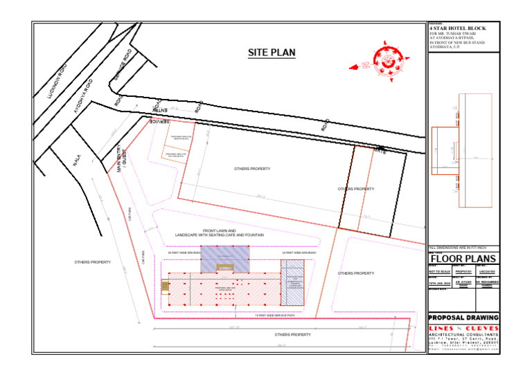 Site Plan With Future Swimming Pool | PDF