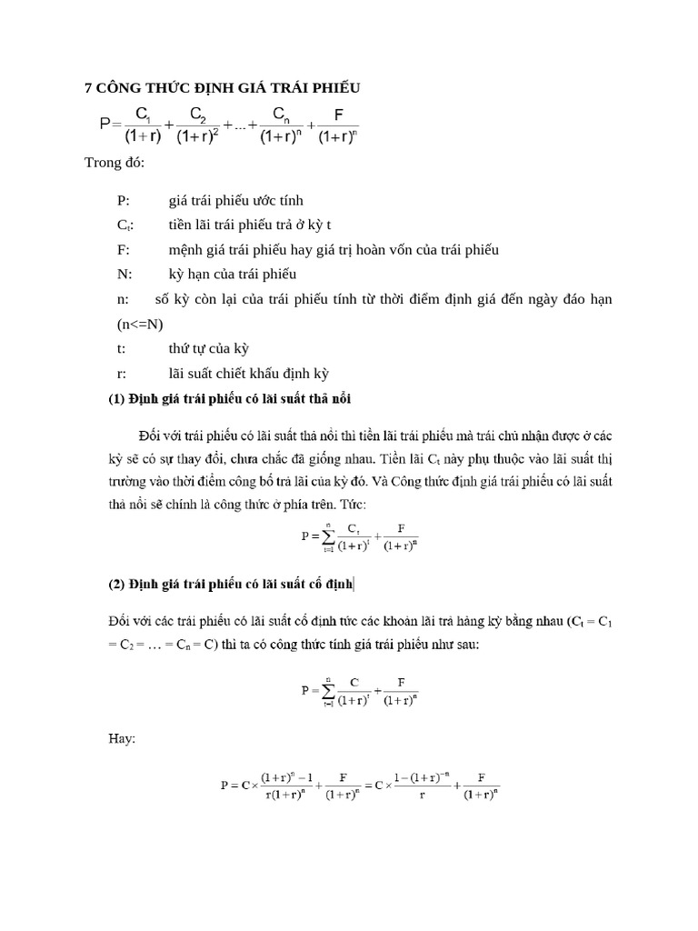 Cthuc TTCK | PDF