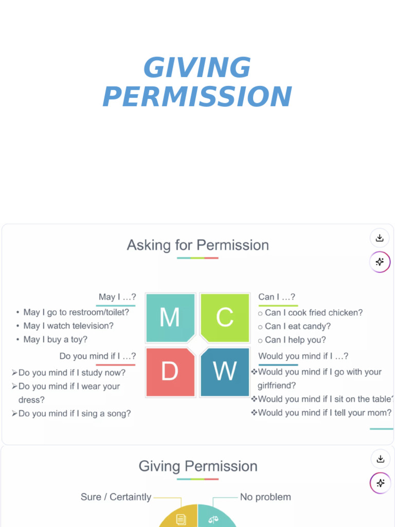 Giving Permission | PDF