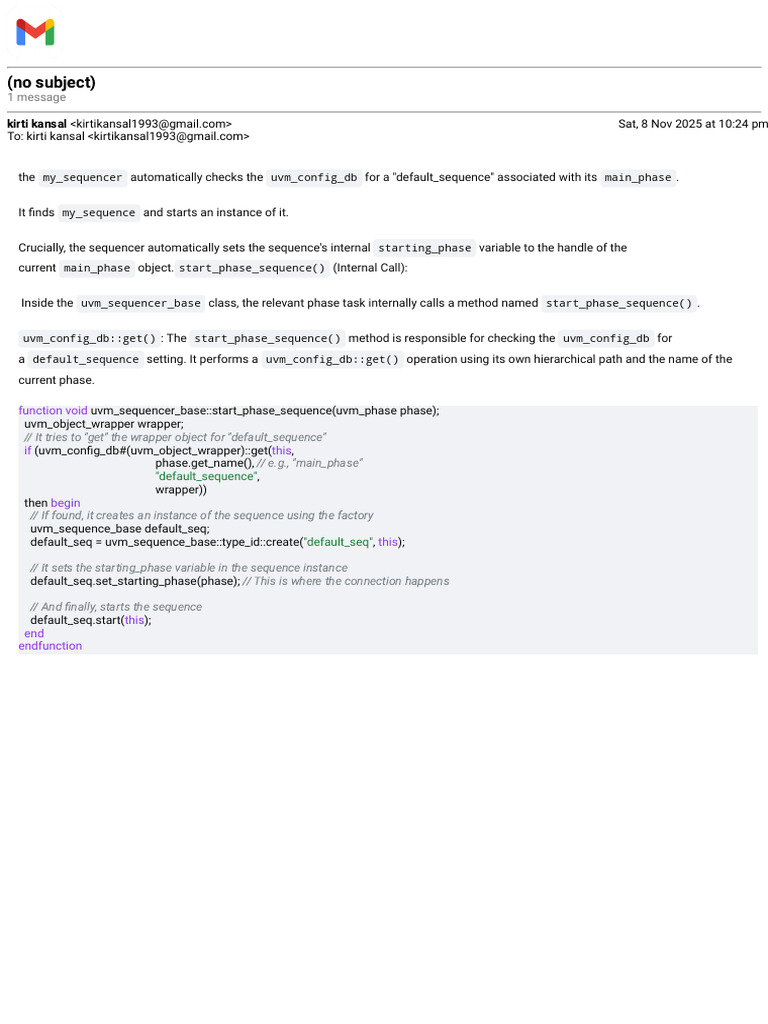 UVM Sequencer Default Sequence Setup | PDF