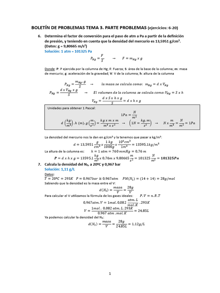 BOLETÍN DE PROBLEMAS TEMA 3. Parte problemas | PDF | Materiales ...