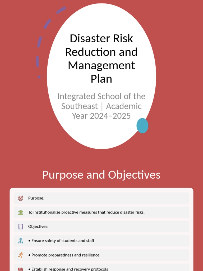 Disaster Risk Management Plan 2024-2025 | PDF