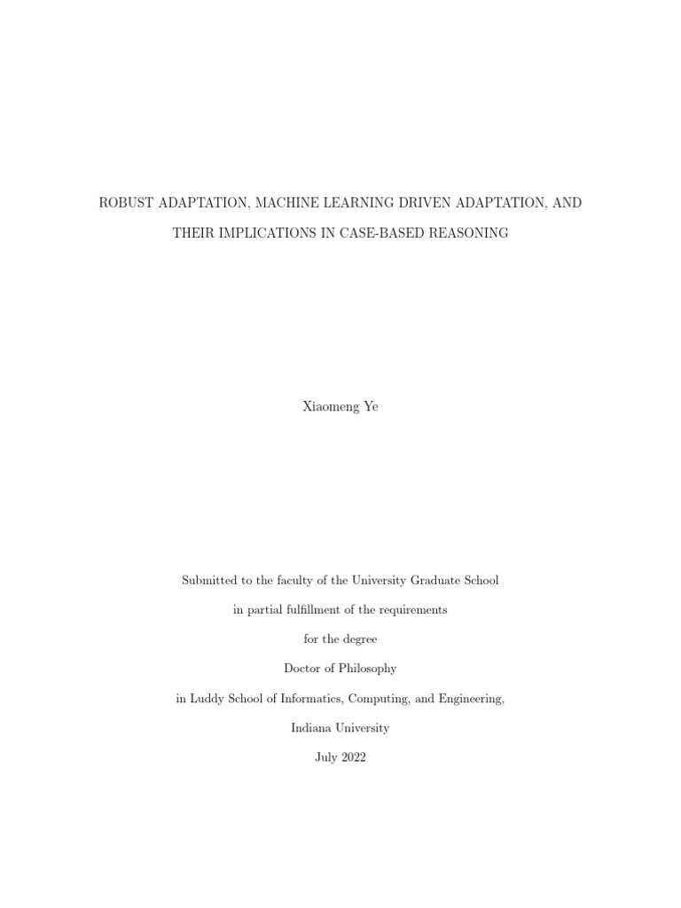 Machine Learning in Case-Based Reasoning | PDF | Machine Learning ...