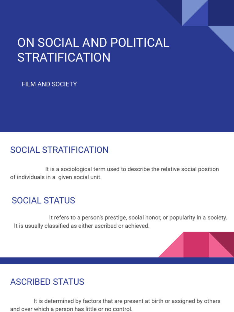 On Social and Political Stratification | PDF