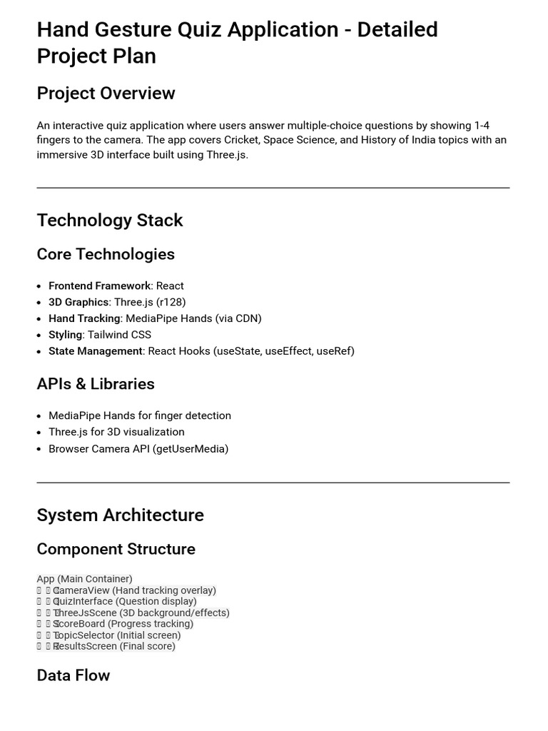hand gesture application | PDF | 3 D Computer Graphics | Software