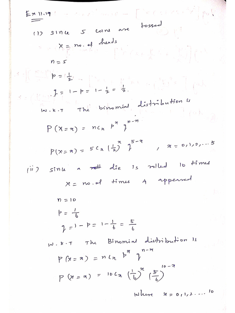 Example Problems ( Exercise 11.5) | PDF