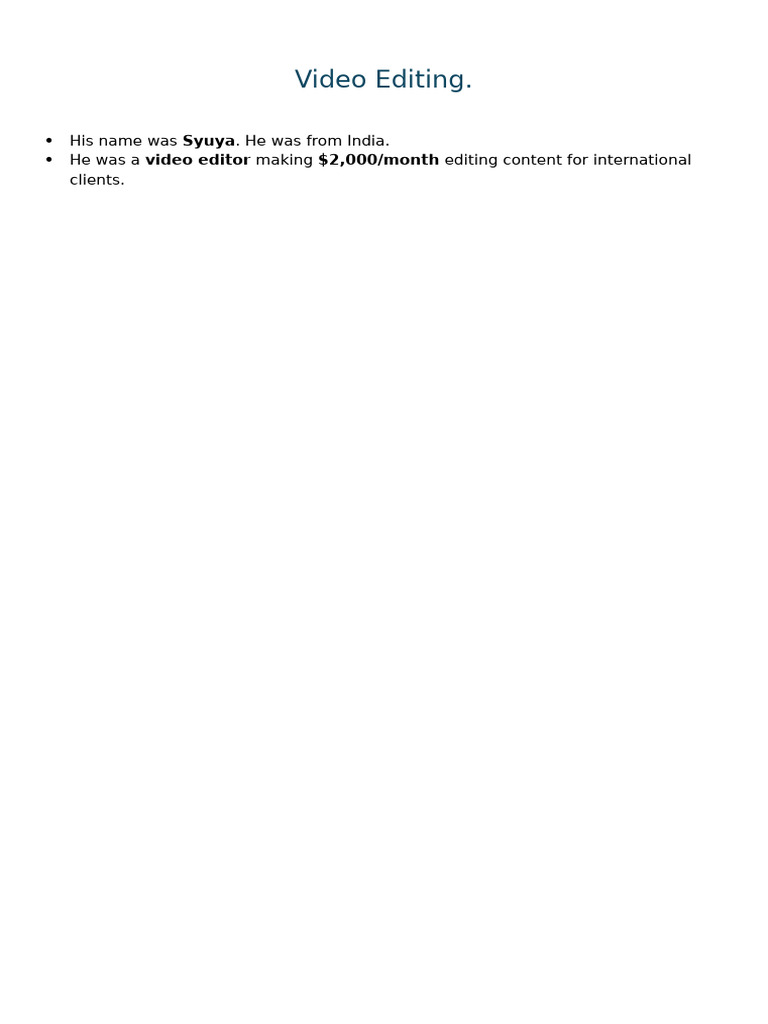 Video Editing | PDF