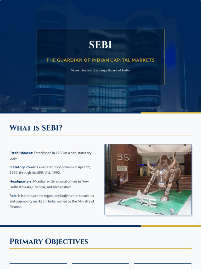 SEBI Presentation | PDF