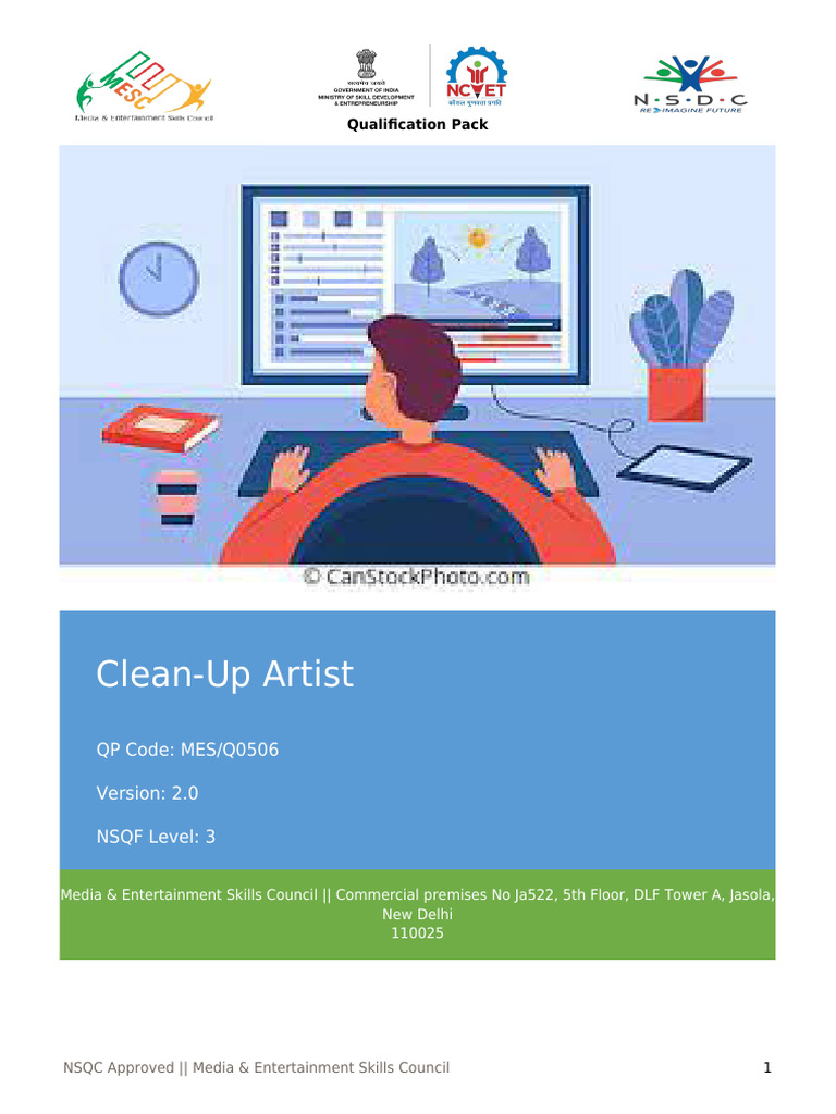 Clean-Up Artist Qualification Pack | PDF | Occupational Safety And ...