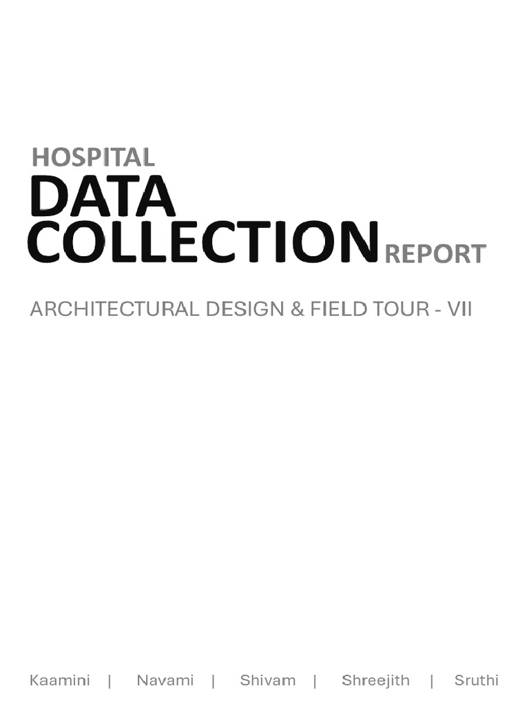 Hospital Data Collection | PDF | Hospital | Toilet