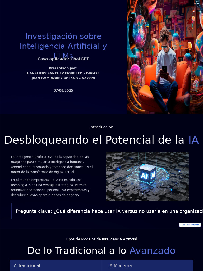 Impacto de la IA y LLMs en Empresas | PDF | Inteligencia artificial ...