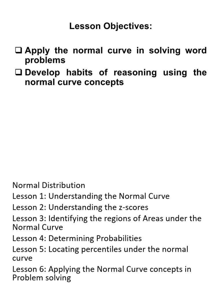 Mastering the Normal Curve Concepts | PDF