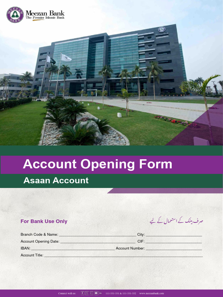 Bank Account Opening Form | PDF