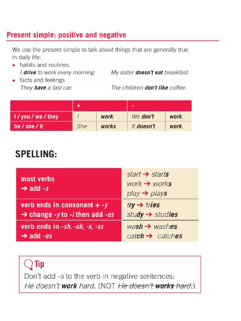 Present Simple | PDF