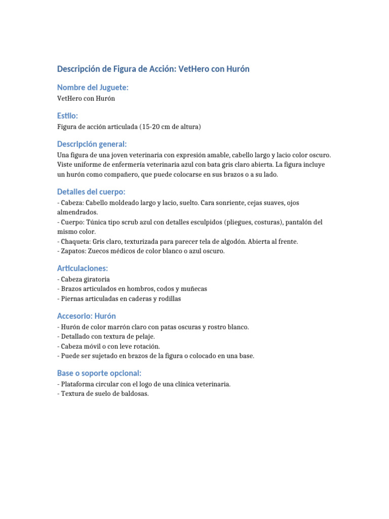Figura de Acción VetHero con Hurón | PDF