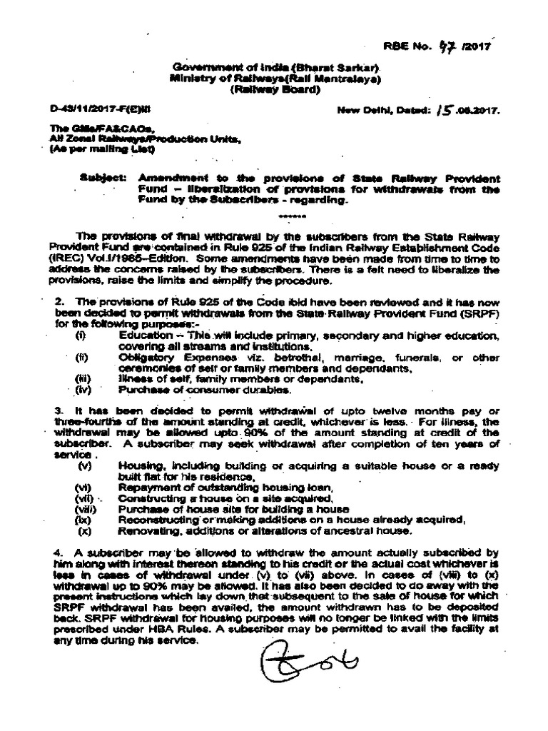 Pf Withdrawal 2017076 | PDF