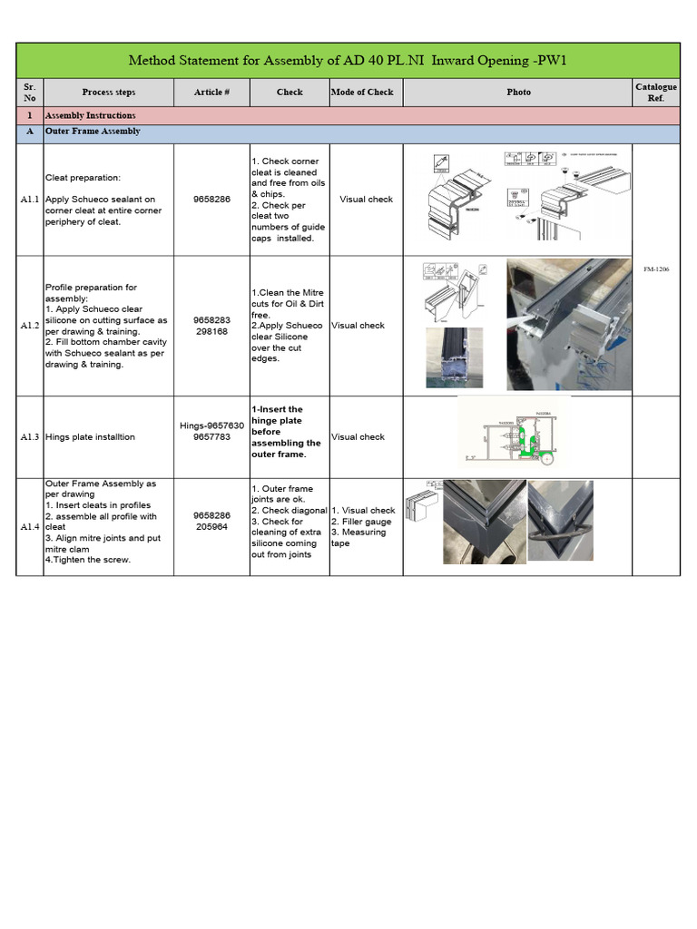 AD 40 PL.NI Assembly Instructions | PDF | Mechanical Engineering