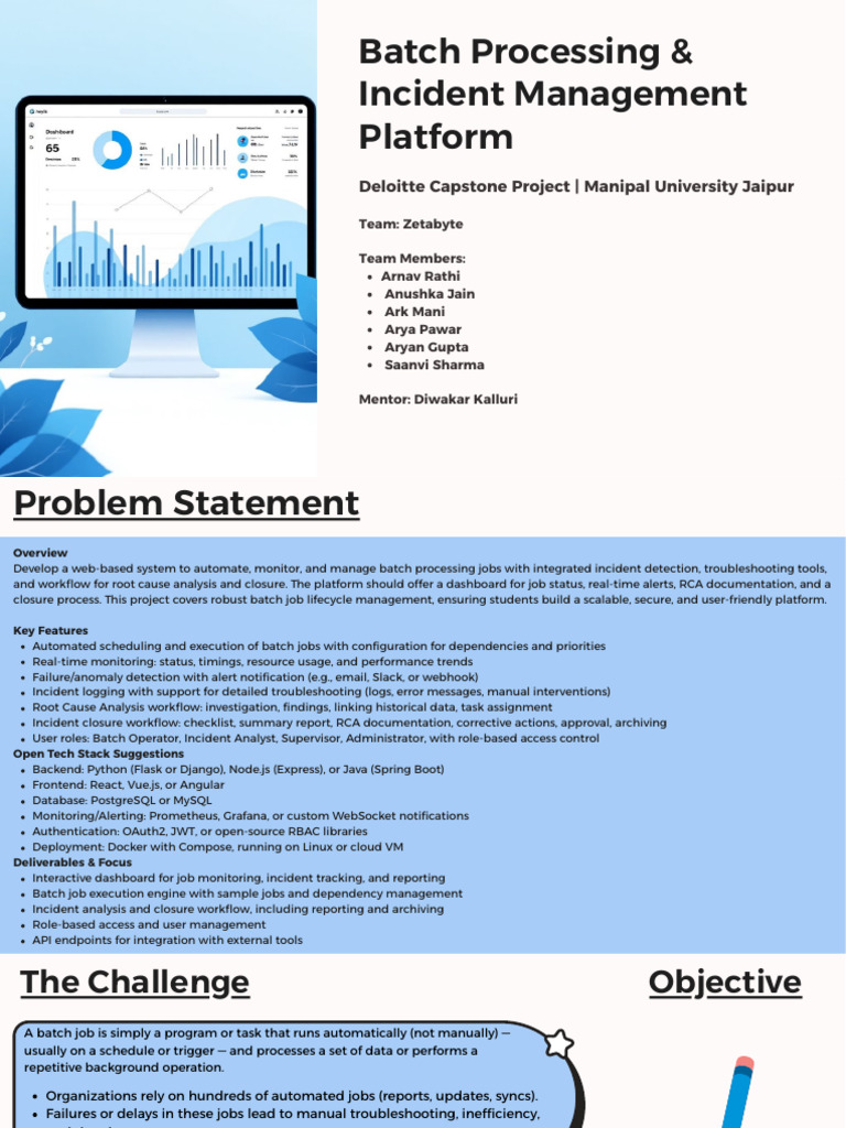 Batch Job Automation & Incident Management | PDF | Comma Separated ...