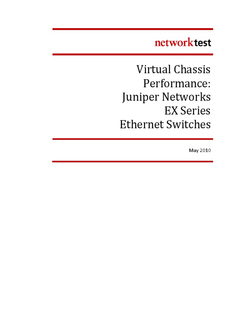 Juniper EX4200 Virtual Chassis Performance | PDF | Network Switch ...