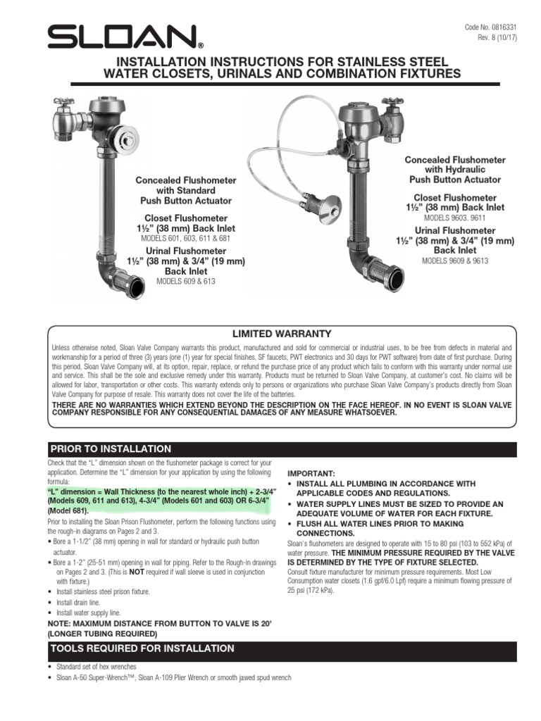 0816331Rev.8 | PDF | Pipe (Fluid Conveyance) | Valve