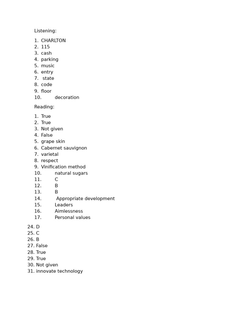 Listening and Reading Comprehension Guide | PDF