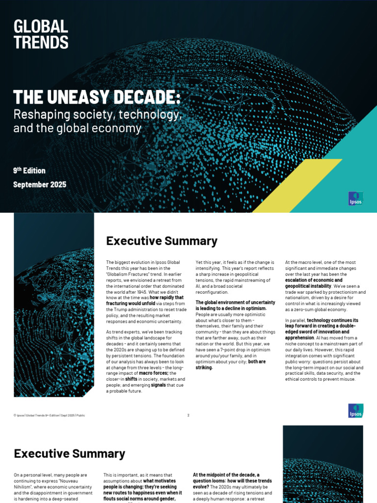 Global Trends 2025: Instability & Change | PDF | Globalization ...