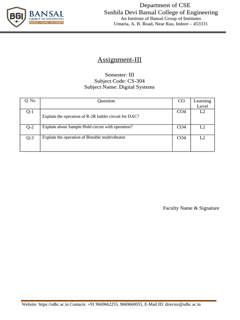 DS Assignment 3 | PDF