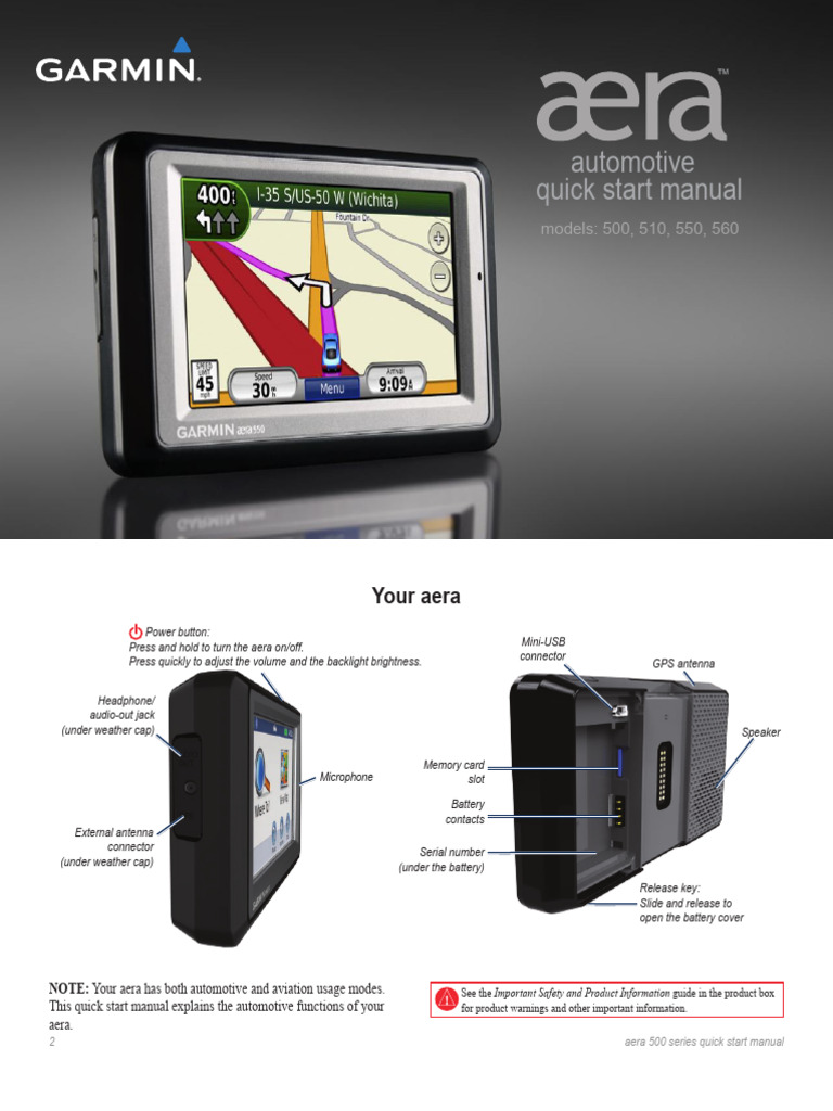 aera-500-series-automotive-quick-start-guide-pdf-telephone-bluetooth