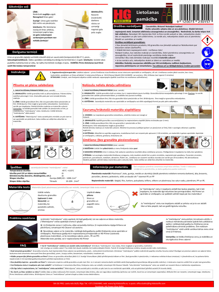 HG - Power Glue | PDF