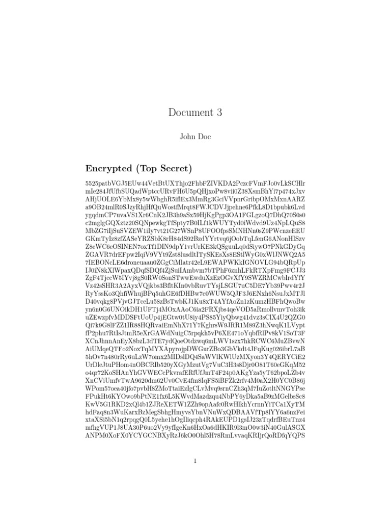 Top Secret Document Overview | PDF