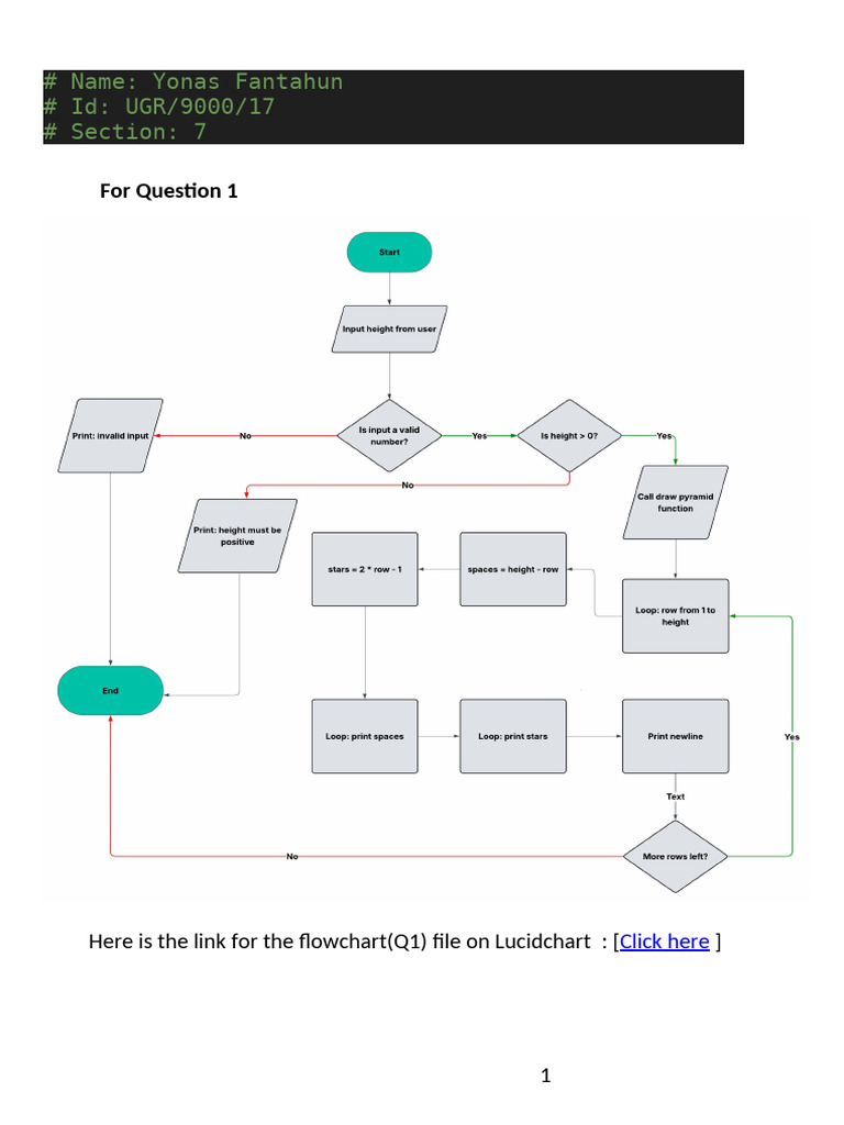 Flowcharts for Questions 1-4 | PDF