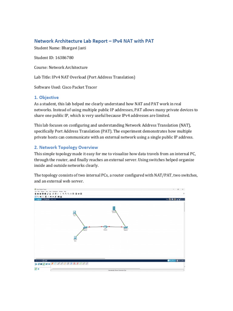 Annotated-16386780 NAT PAT Lab Report | PDF | Ip Address | Router ...