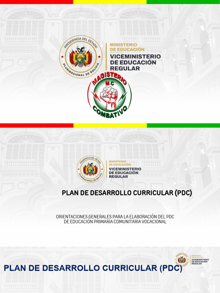 Guía para Elaborar el PDC de Educación Primaria | PDF | Plan de ...