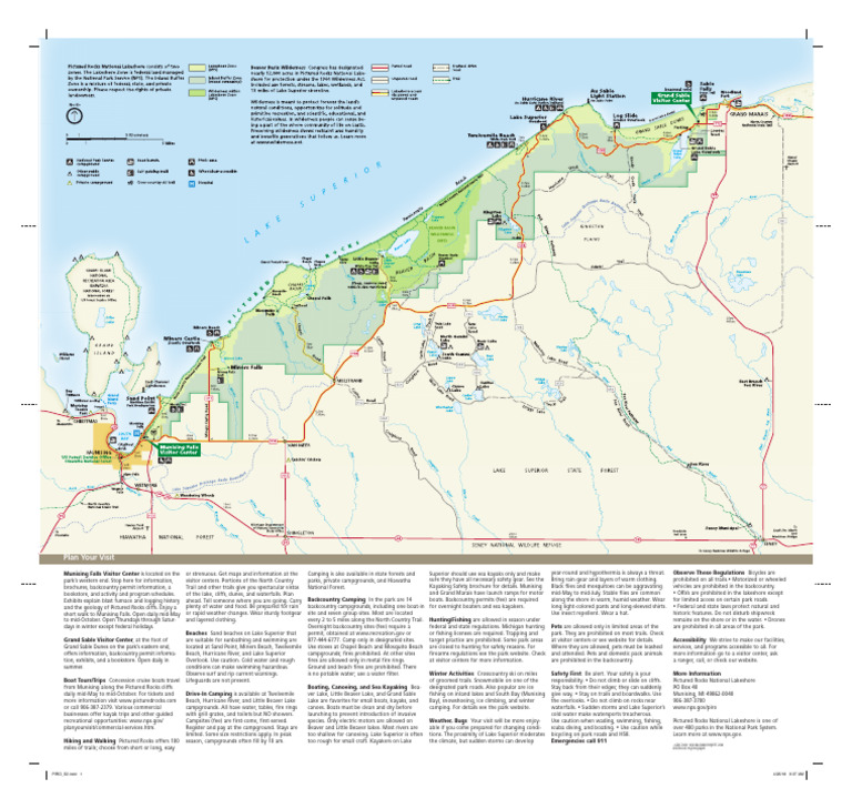 Pictured Rocks State Park Map Side 2 | PDF | Outdoor Recreation