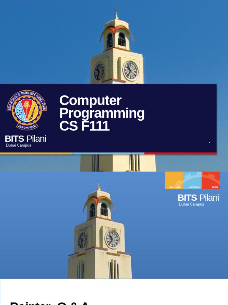 Lec 22 Pointers Q and a 2 | PDF | Pointer (Computer Programming ...