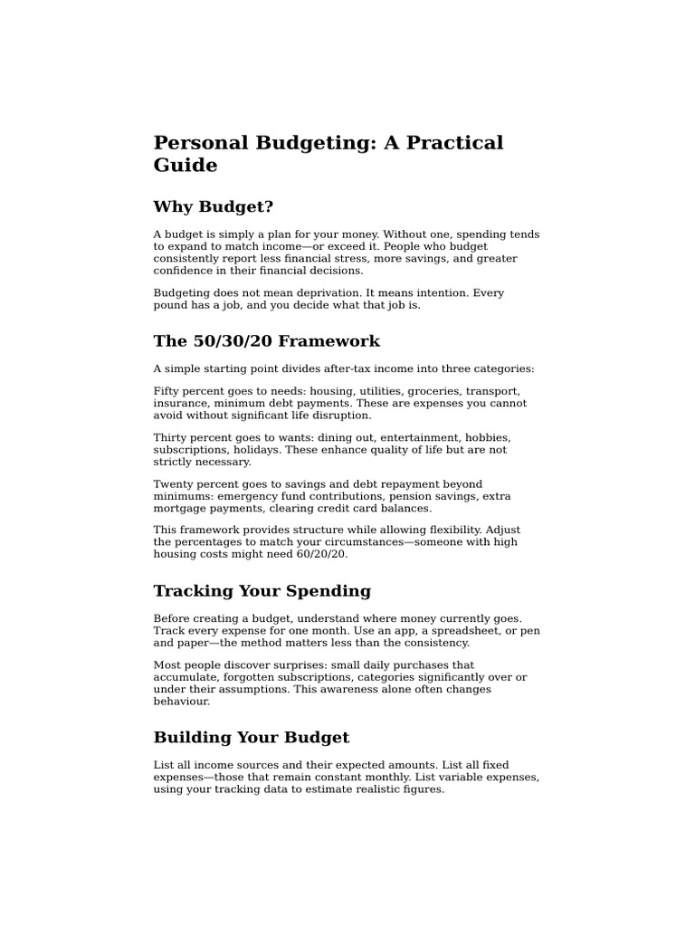 Personal Budgeting Made Simple | PDF | Budget | Expense